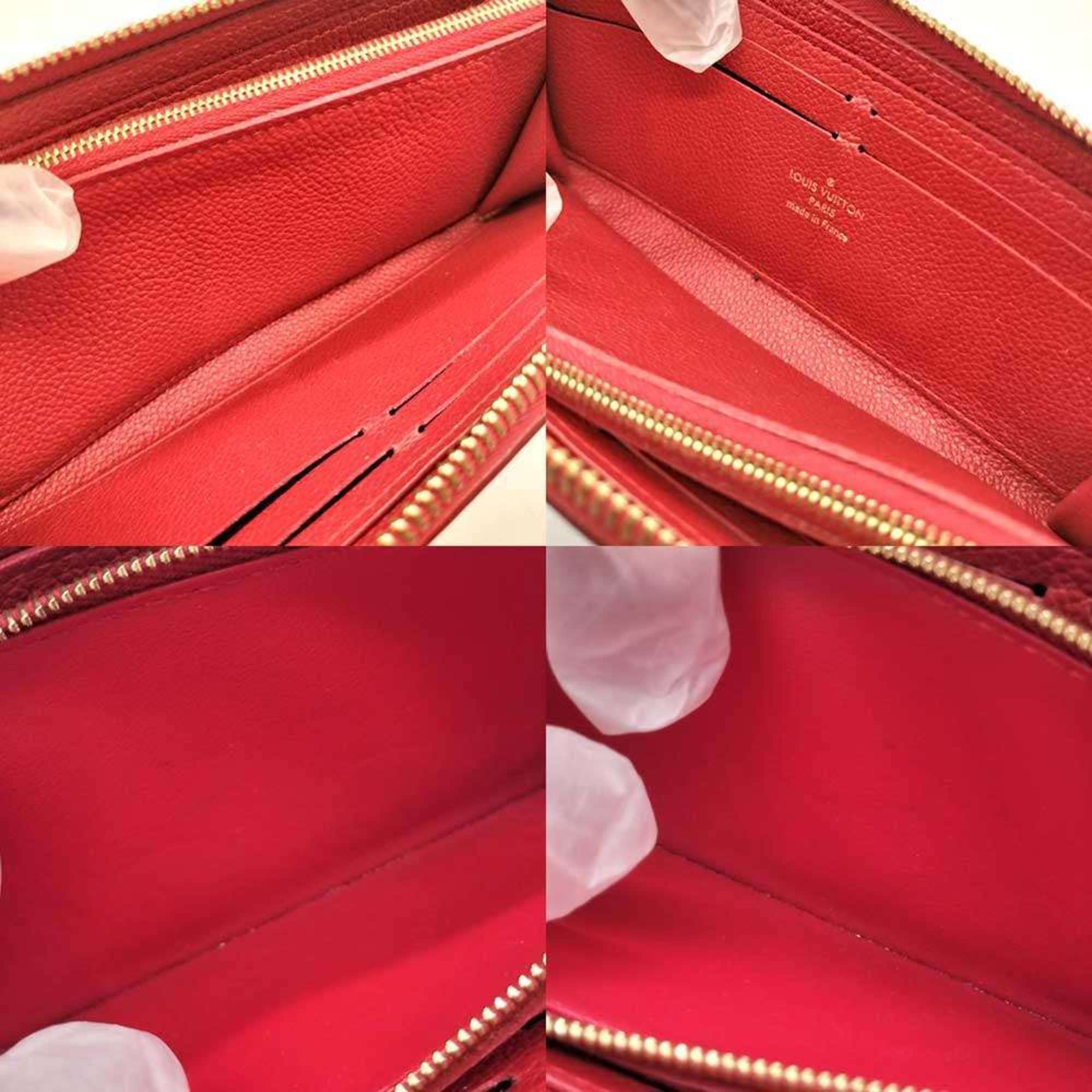 Louis Vuitton Louis Vuitton Portefeuille Clemence Round Long Wallet in Marine Rouge Navy and Red with Monogram Empreinte Flower Charm, M68325 Size ONE SIZE - 6 Thumbnail