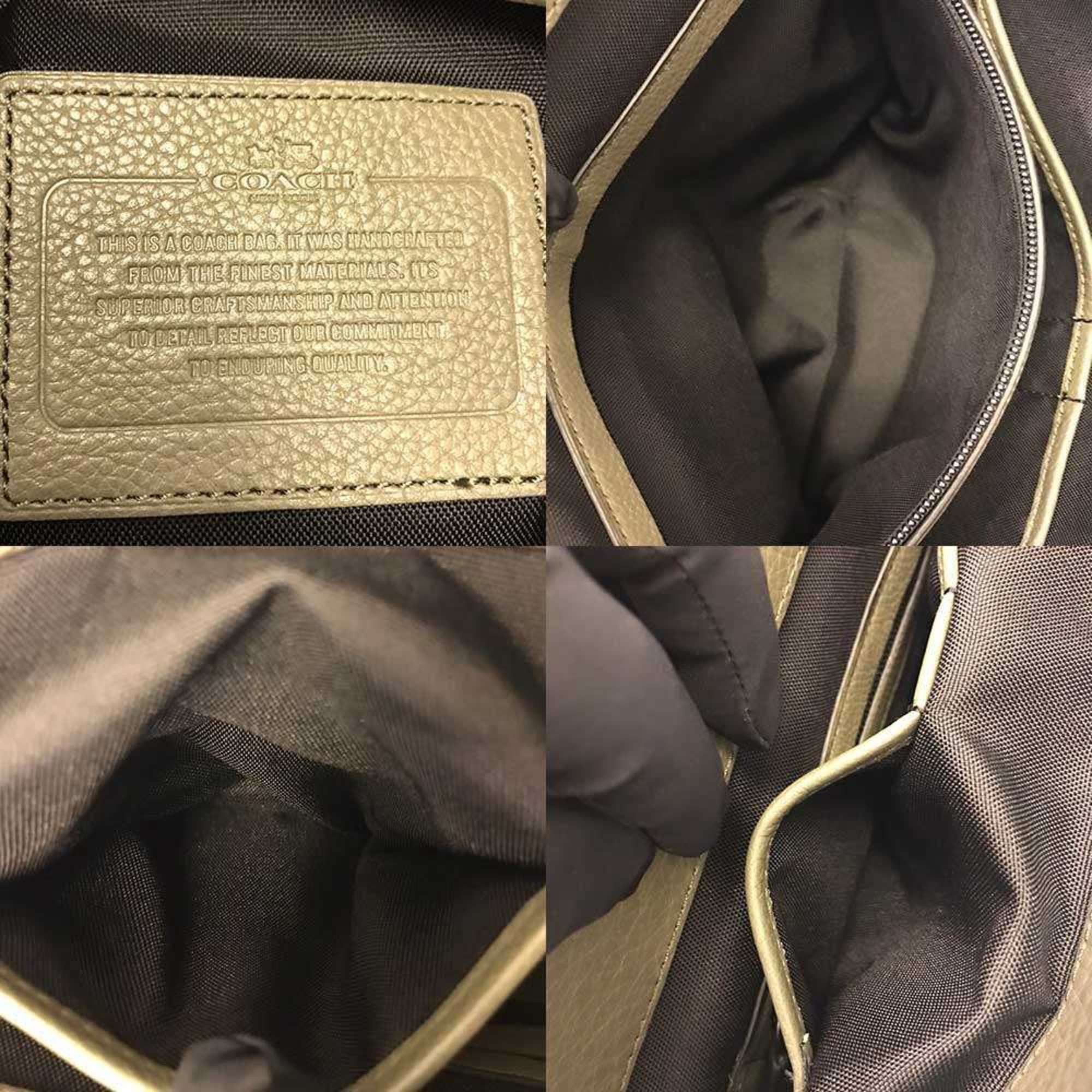 Coach Coach shoulder bag, khaki and green leather crossbody bag 71645 COACH Size ONE SIZE - 6 Thumbnail