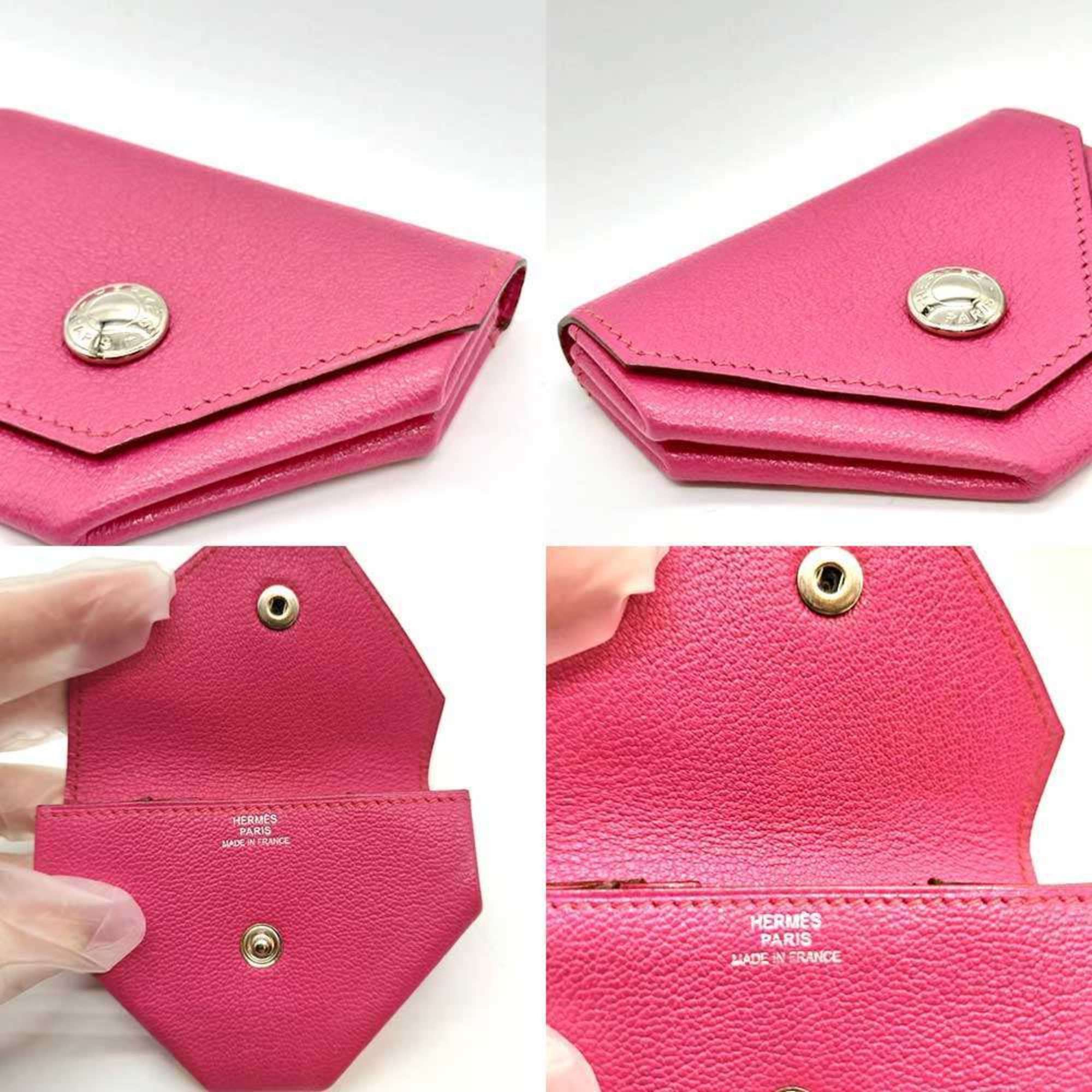 Hermes Hermes Levain Quatre Coin Case, Pink Chevre Leather Size ONE SIZE - 5 Thumbnail