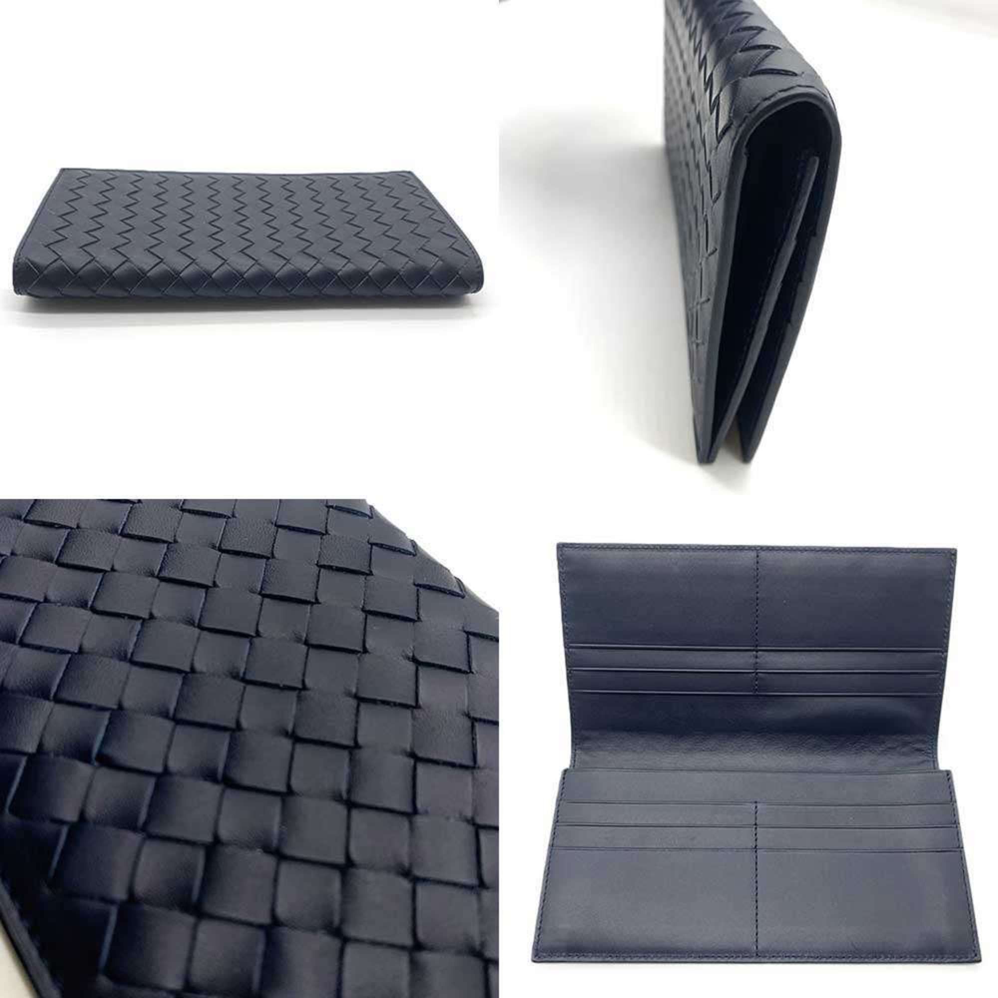 Bottega Veneta Bottega Veneta Intrecciato Wallet, Navy Size ONE SIZE - 4 Thumbnail