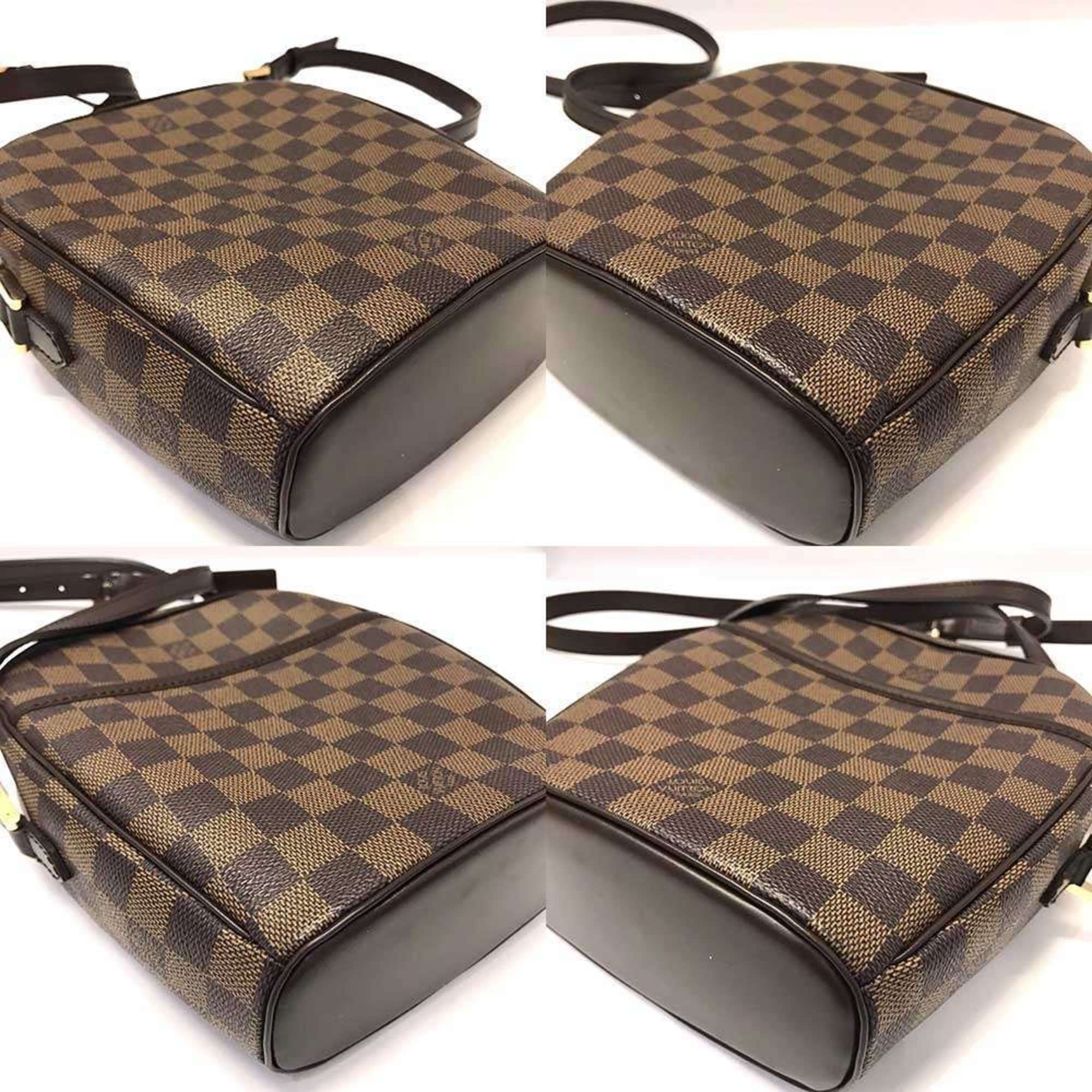 Louis Vuitton Louis Vuitton Ipanema PM Damier Ebene Shoulder Bag Brown Leather Pochette N51294 LOUIS VUITTON Size ONE SIZE - 3 Thumbnail