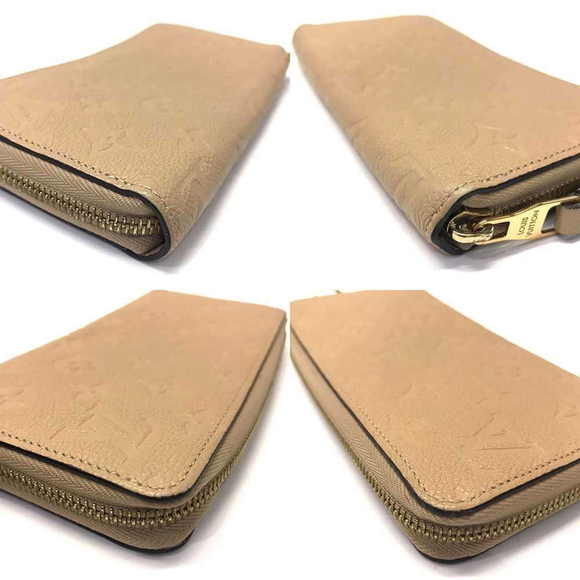 Louis Vuitton Louis Vuitton Zippy Wallet Monogram Empreinte Beige Dune Long M69034 LOUIS VUITTON Size ONE SIZE - 3 Thumbnail