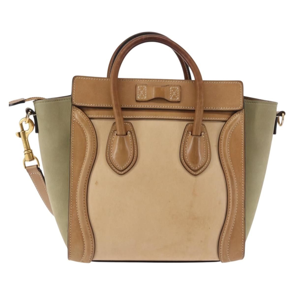 Celine Celine Tricolor Luggage Bag Leather Size ONE SIZE - 2 Thumbnail