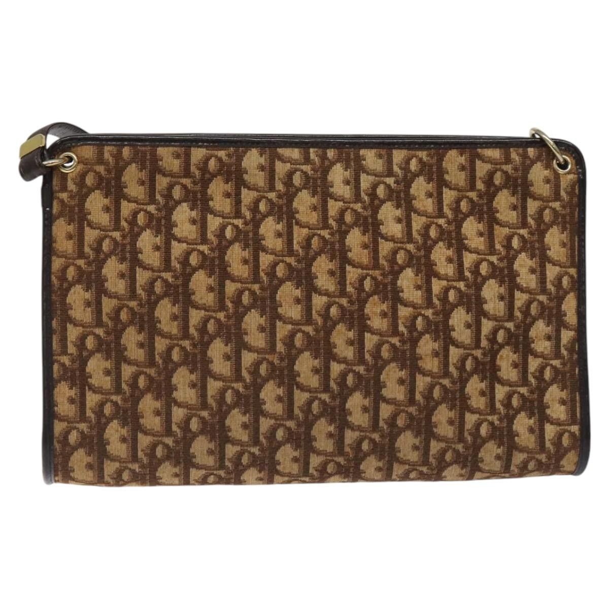 Dior Christian Dior Vintage Trotter Shoulder Bag Canvas Size ONE SIZE - 2 Thumbnail