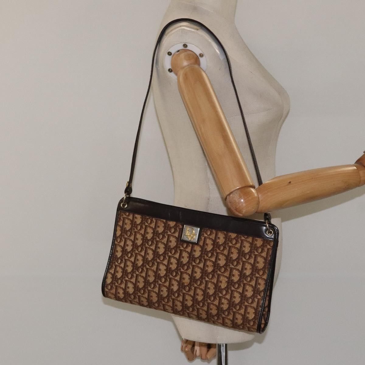 Dior Christian Dior Vintage Trotter Shoulder Bag Canvas Size ONE SIZE - 13 Thumbnail