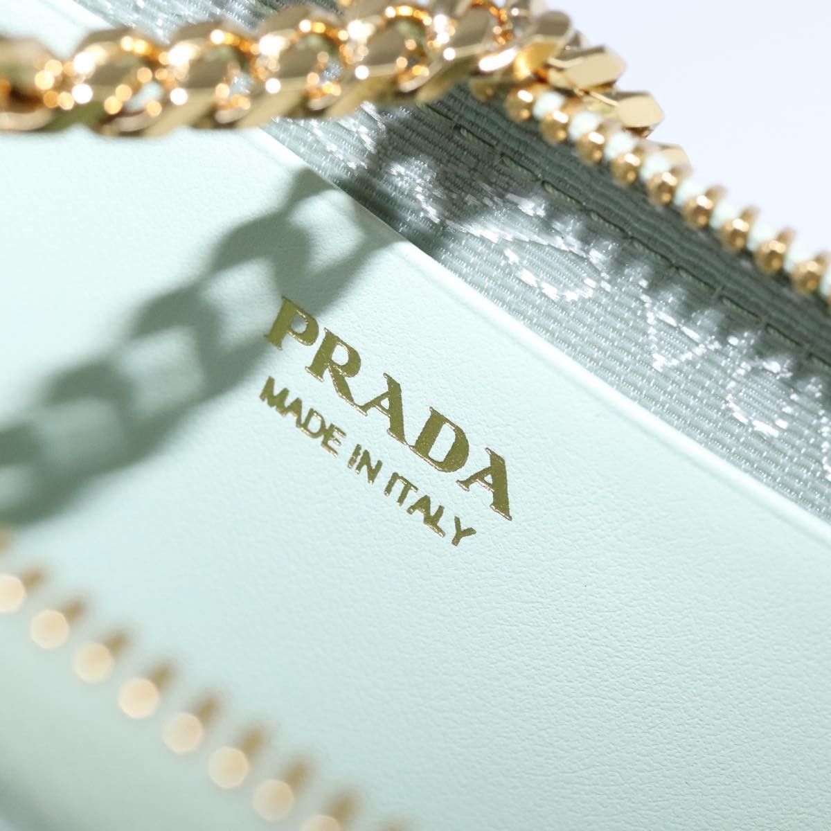 Prada Prada Triangle Logo Zip Around Shoulder Bag Raffia and Leather Size ONE SIZE - 20 Thumbnail
