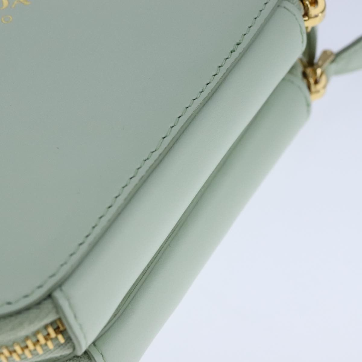 Prada Prada Triangle Logo Zip Around Shoulder Bag Raffia and Leather Size ONE SIZE - 12 Thumbnail