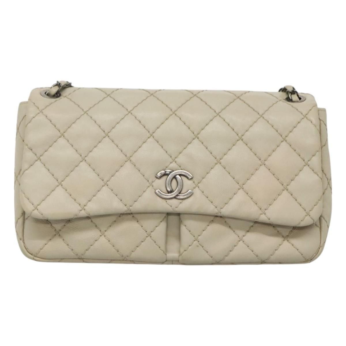 Chanel Chanel Natural Beauty Split Pocket Flap Bag Stitched Calfskin Size ONE SIZE - 14 Thumbnail