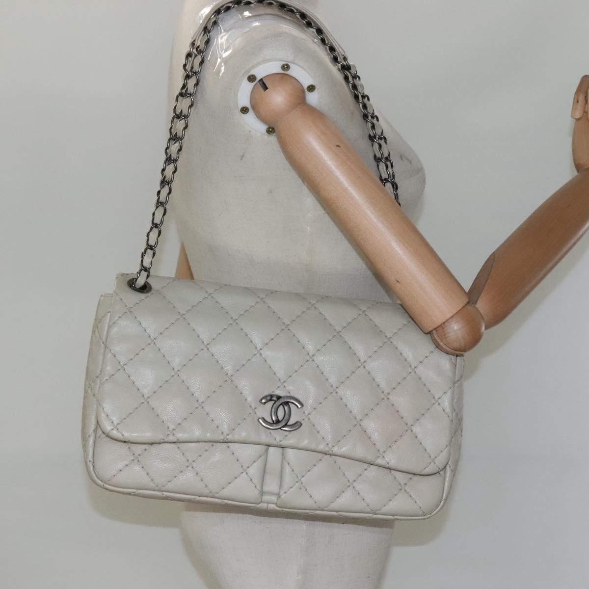 Chanel Chanel Natural Beauty Split Pocket Flap Bag Stitched Calfskin Size ONE SIZE - 13 Thumbnail