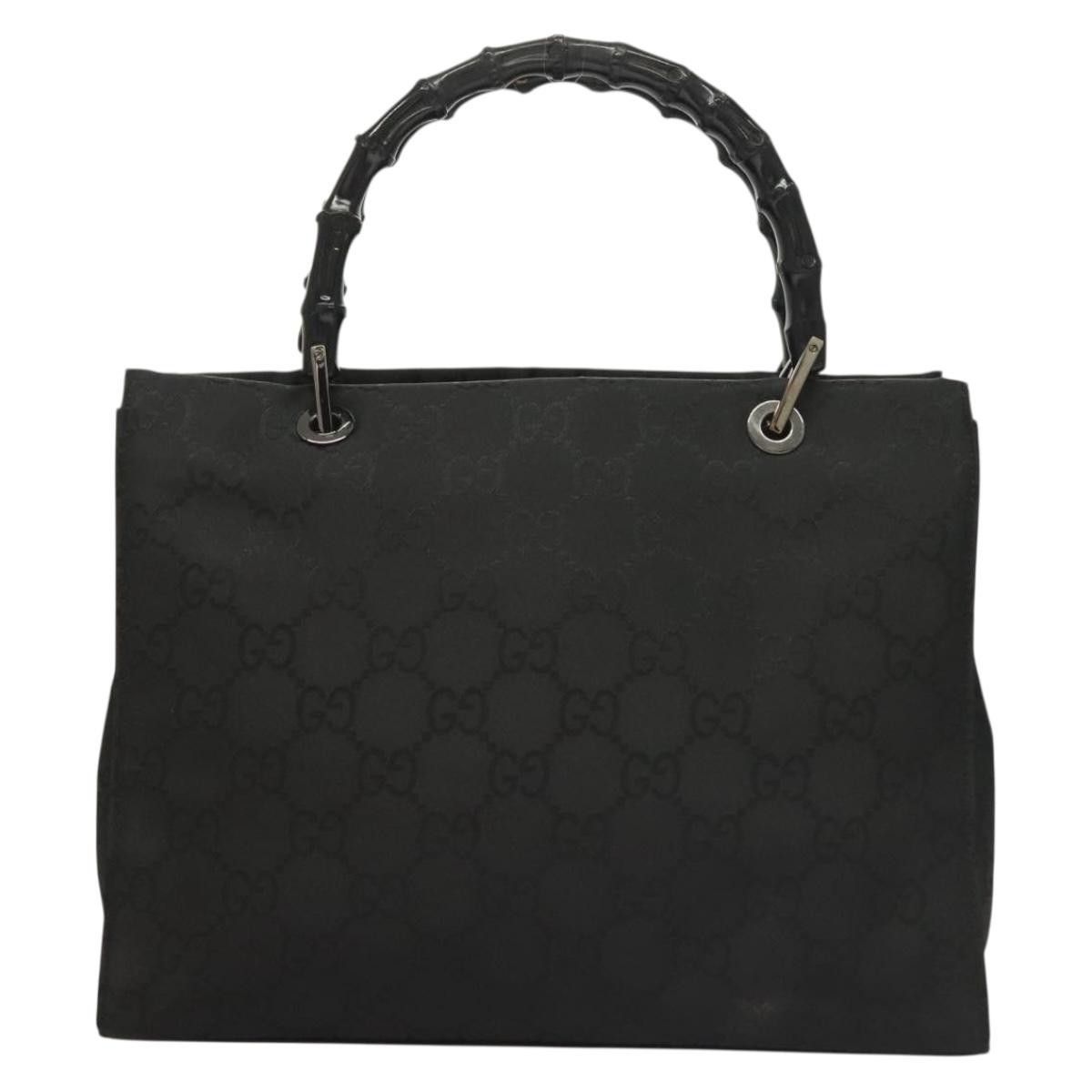 Gucci Gucci Vintage Bamboo Handle Tote GG Nylon Size ONE SIZE - 2 Thumbnail