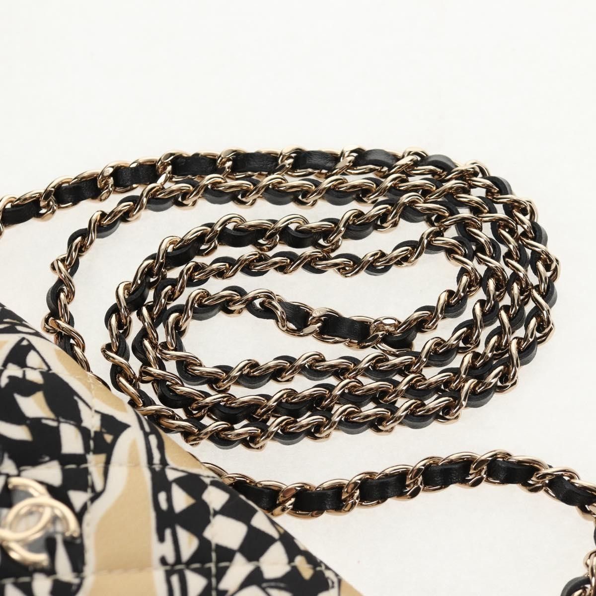 Chanel Chanel Flap Card Holder on Chain Quilted Printed Canvas Size ONE SIZE - 22 Thumbnail