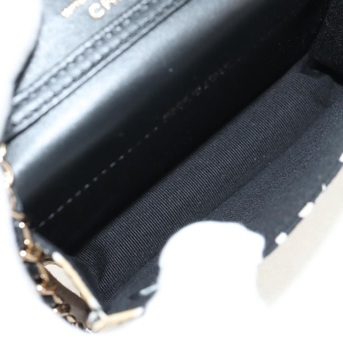 Chanel Chanel Flap Card Holder on Chain Quilted Printed Canvas Size ONE SIZE - 5 Thumbnail