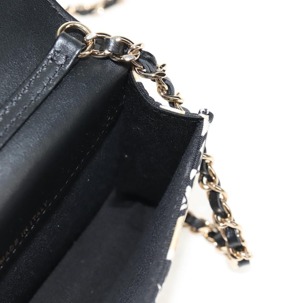 Chanel Chanel Flap Card Holder on Chain Quilted Printed Canvas Size ONE SIZE - 23 Thumbnail