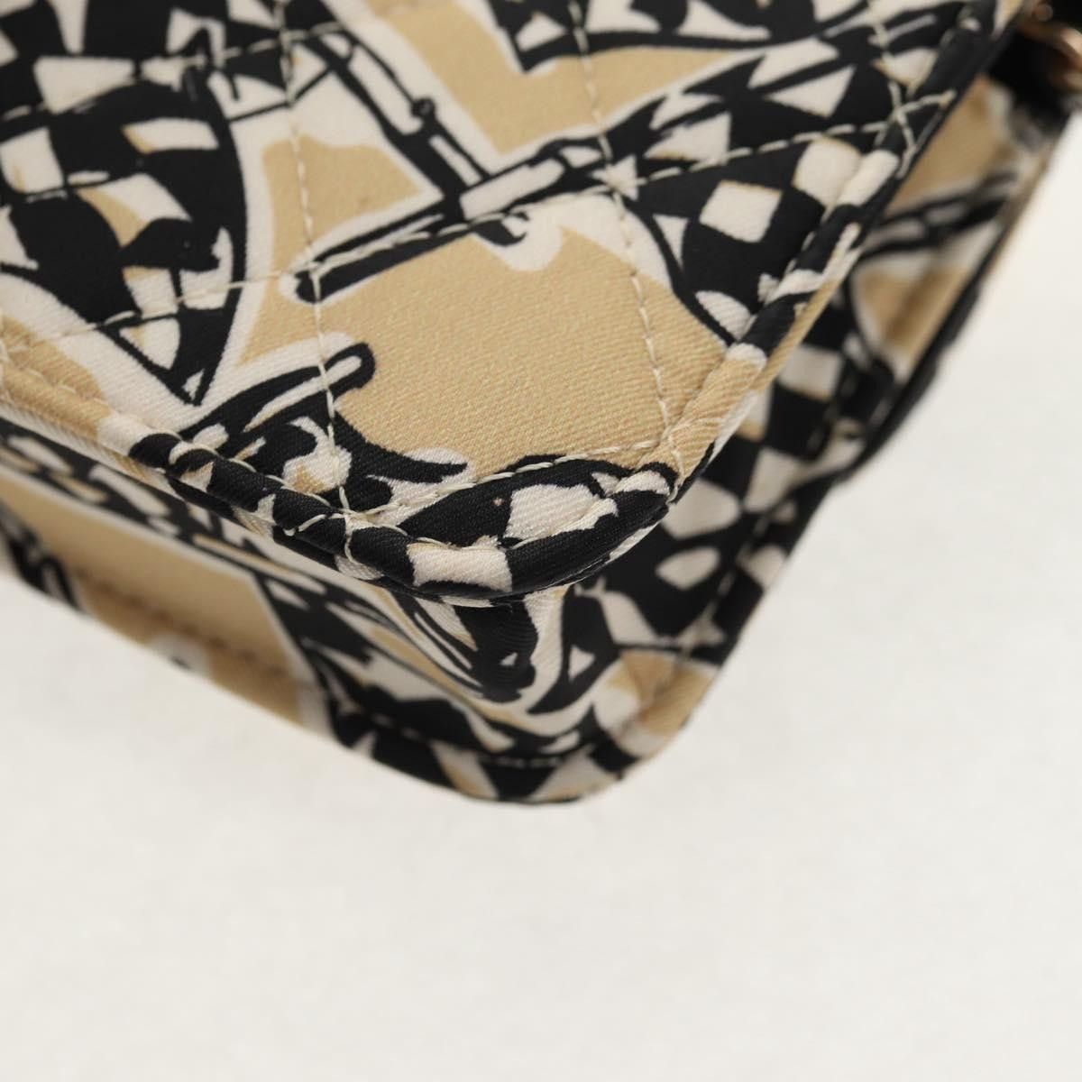 Chanel Chanel Flap Card Holder on Chain Quilted Printed Canvas Size ONE SIZE - 10 Thumbnail