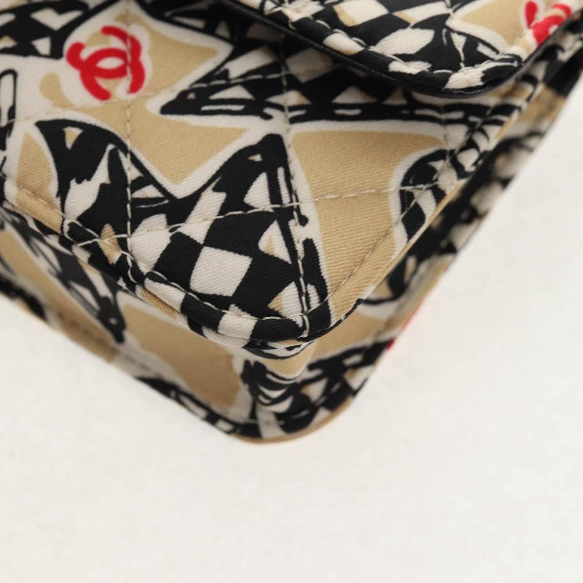 Chanel Chanel Flap Card Holder on Chain Quilted Printed Canvas Size ONE SIZE - 12 Thumbnail