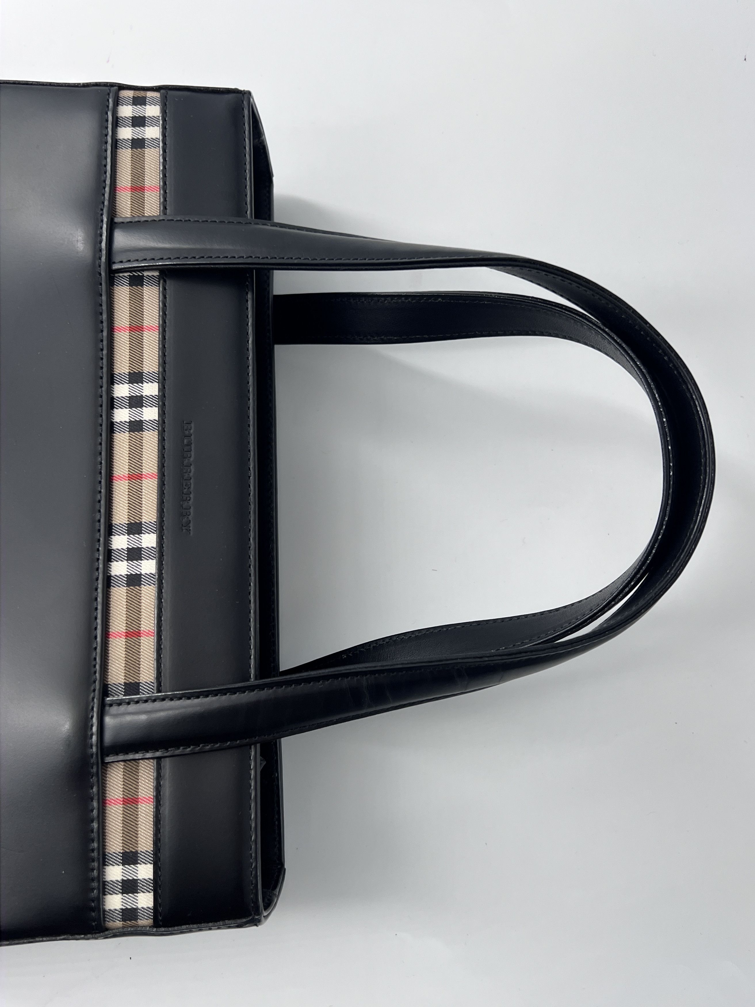 Burberry Burberry Nova Check Tote Leather Size ONE SIZE - 5 Thumbnail