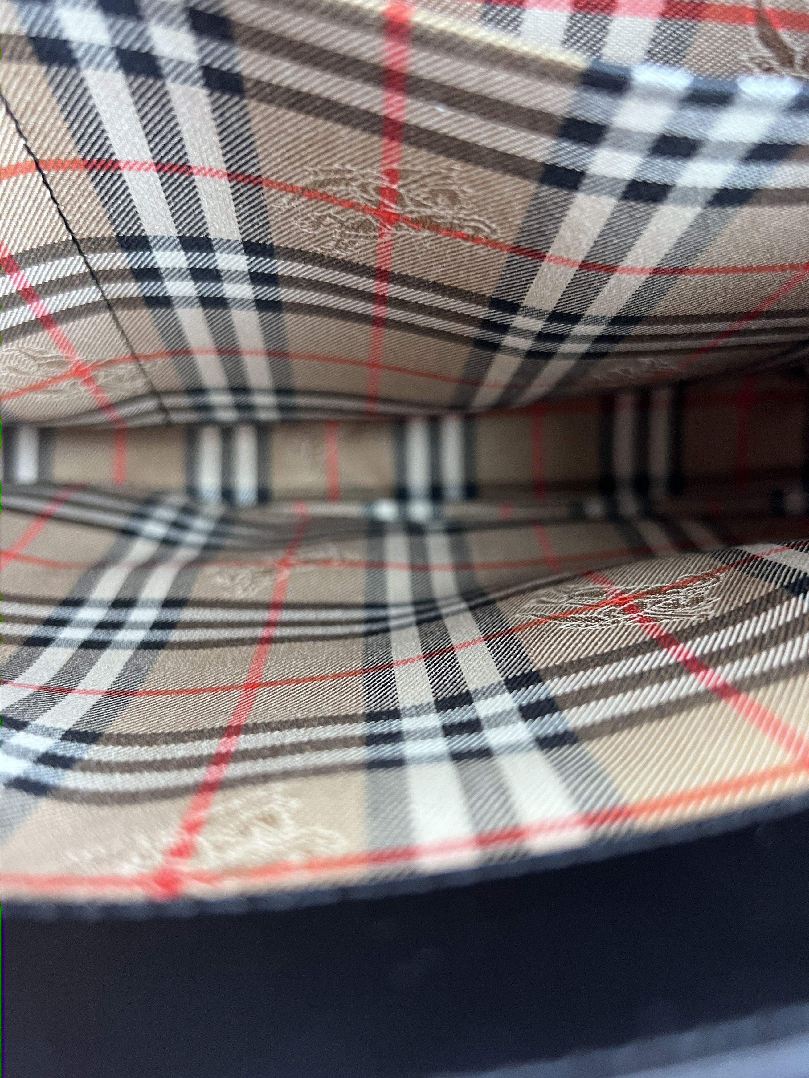 Burberry Burberry Nova Check Tote Leather Size ONE SIZE - 6 Thumbnail