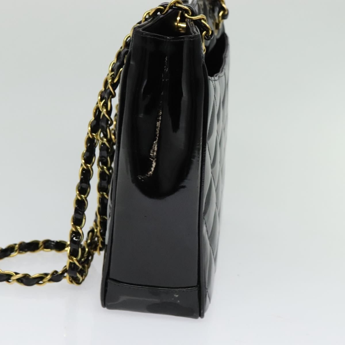 Chanel Chanel Vintage Chain Tote Quilted Patent Size ONE SIZE - 4 Thumbnail
