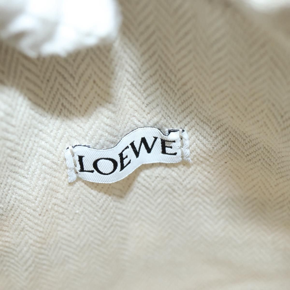 Loewe Loewe Anagram Drawstring Bucket Crossbody Bag Leather with Canvas Size ONE SIZE - 6 Thumbnail