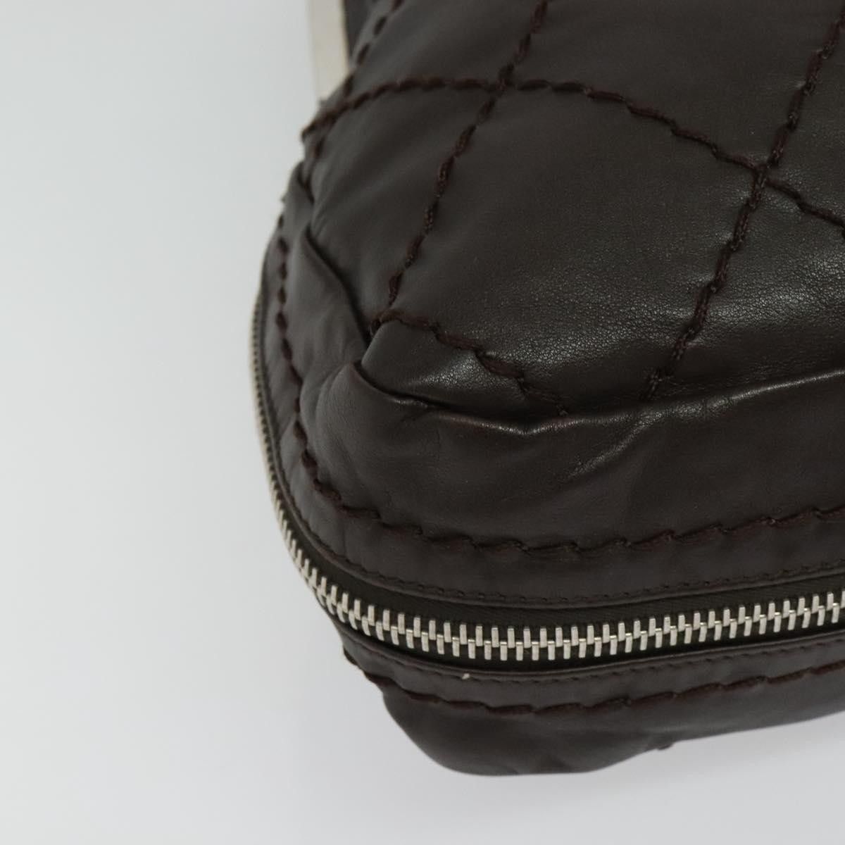 Chanel Chanel Expandable Zip Around Frame Bag Quilted Leather Size ONE SIZE - 10 Thumbnail