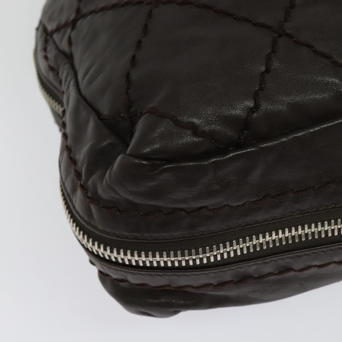 Chanel Chanel Expandable Zip Around Frame Bag Quilted Leather Size ONE SIZE - 12 Thumbnail