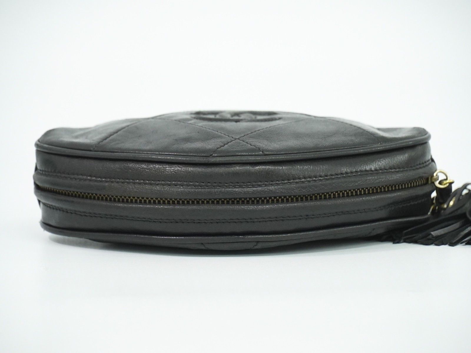 Chanel Chanel Vintage Diamond CC Tassel Clutch Quilted Lambskin Size ONE SIZE - 14 Thumbnail