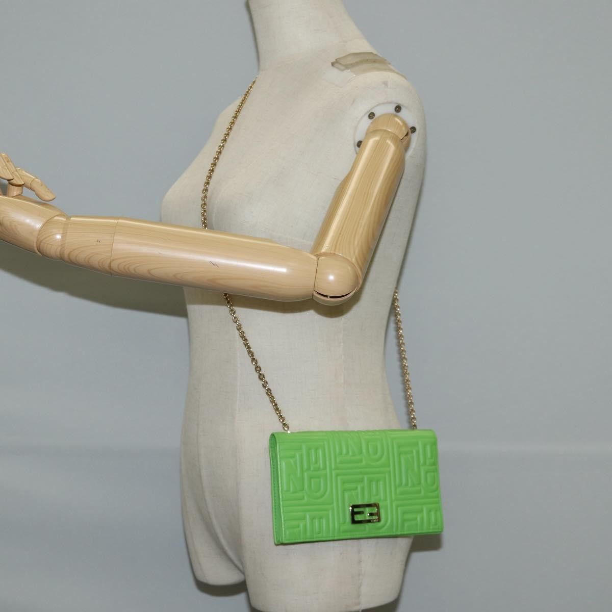 Fendi Fendi Wallet on Chain Logo Embossed Leather Size ONE SIZE - 13 Thumbnail