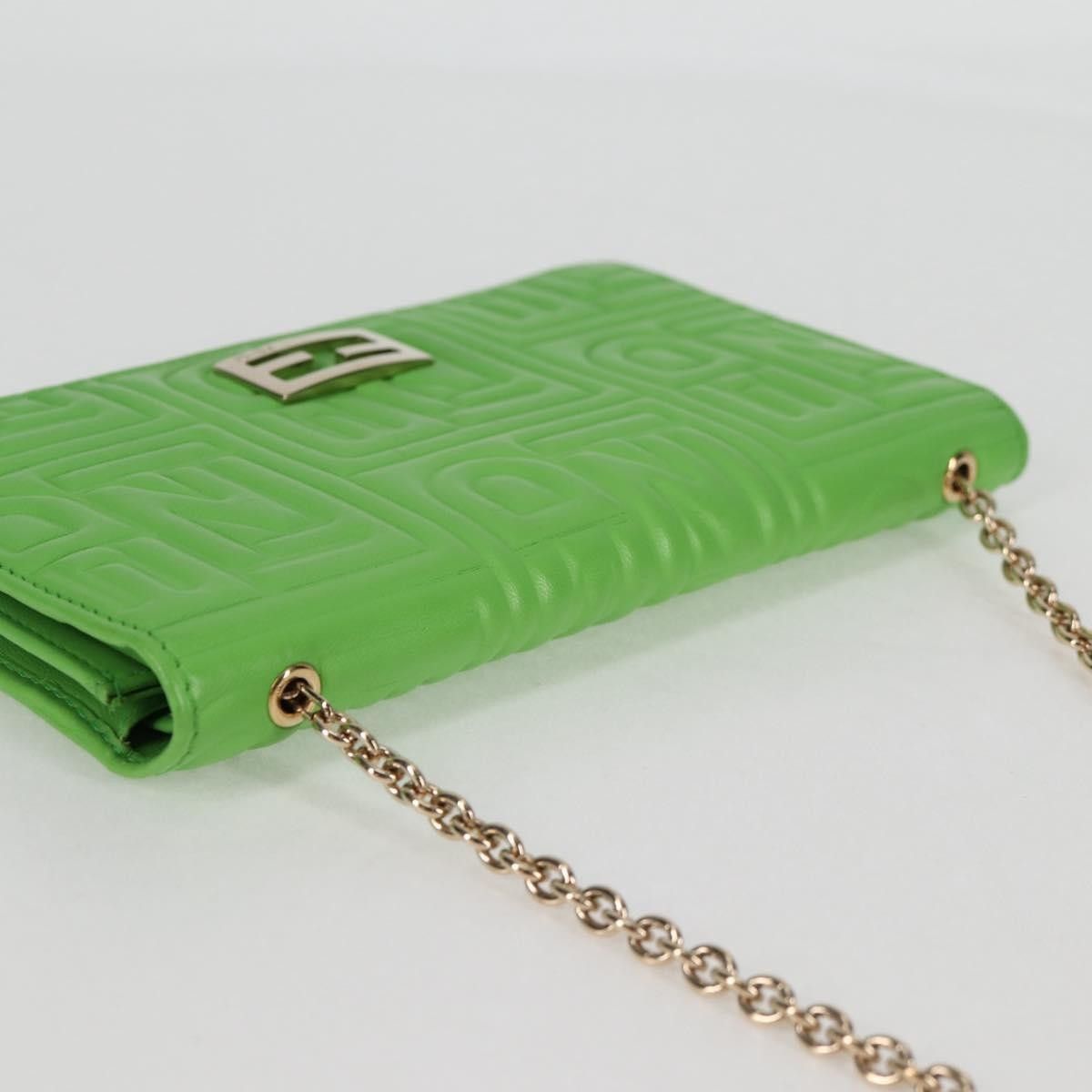 Fendi Fendi Wallet on Chain Logo Embossed Leather Size ONE SIZE - 15 Thumbnail