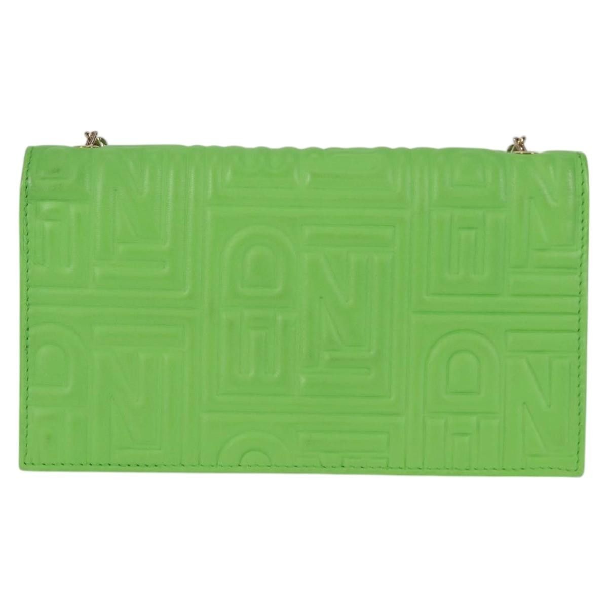 Fendi Fendi Wallet on Chain Logo Embossed Leather Size ONE SIZE - 2 Thumbnail