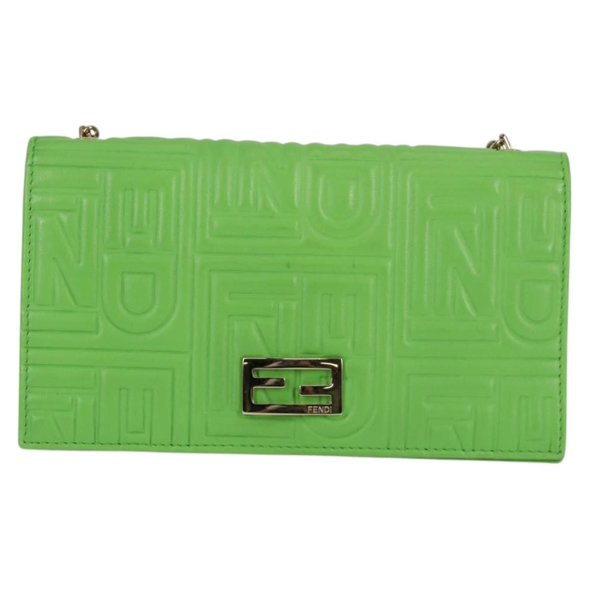 Fendi Fendi Wallet on Chain Logo Embossed Leather Size ONE SIZE - 18 Thumbnail