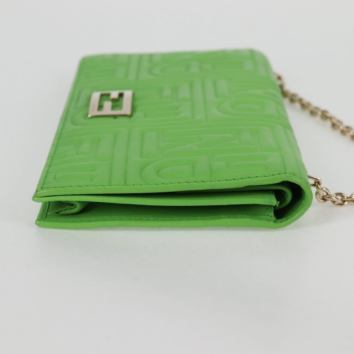 Fendi Fendi Wallet on Chain Logo Embossed Leather Size ONE SIZE - 4 Thumbnail