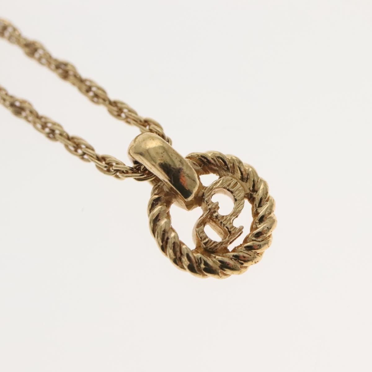 Dior Christian Dior CD Round Pendant Necklace Metal Size ONE SIZE - 3 Thumbnail