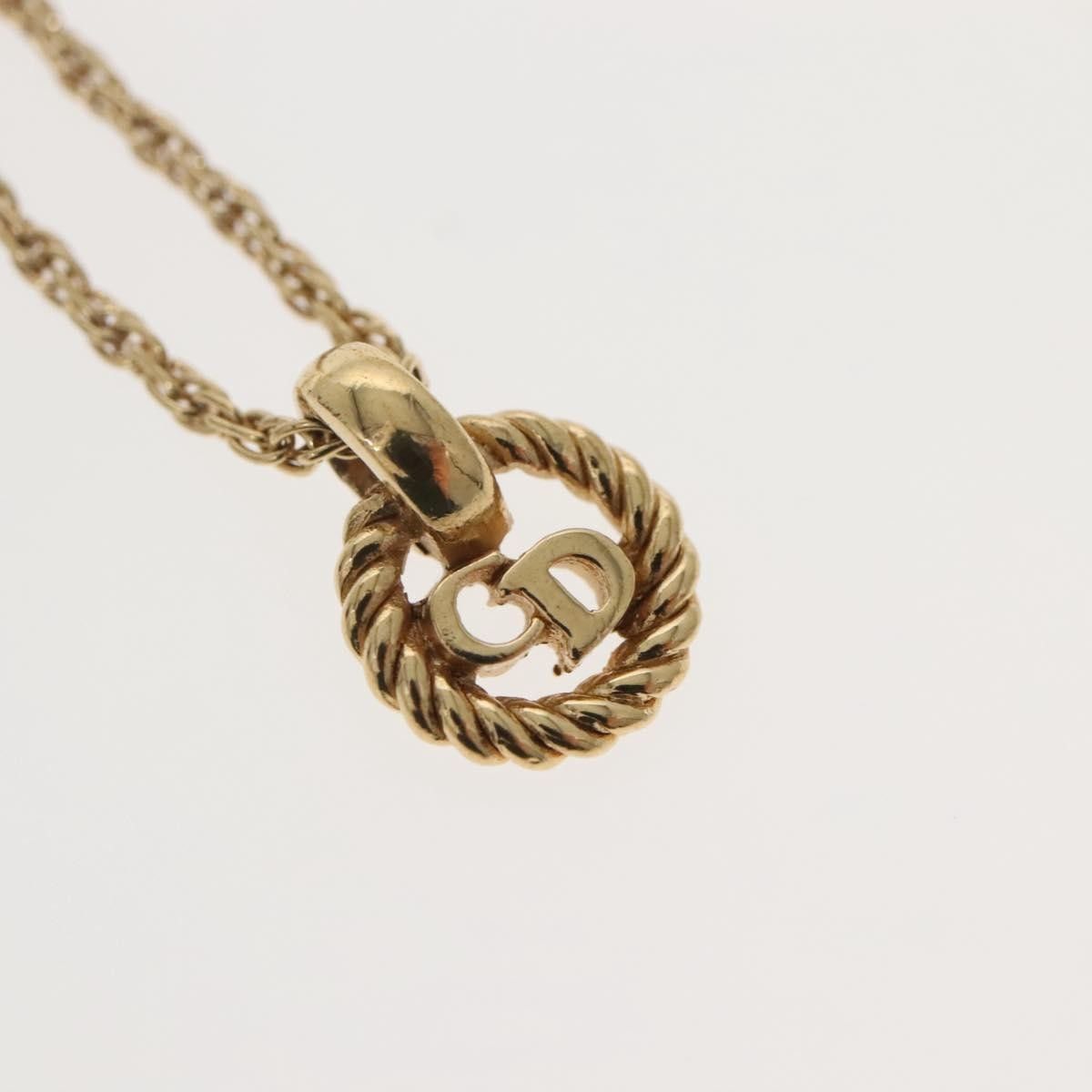 Dior Christian Dior CD Round Pendant Necklace Metal Size ONE SIZE - 11 Thumbnail