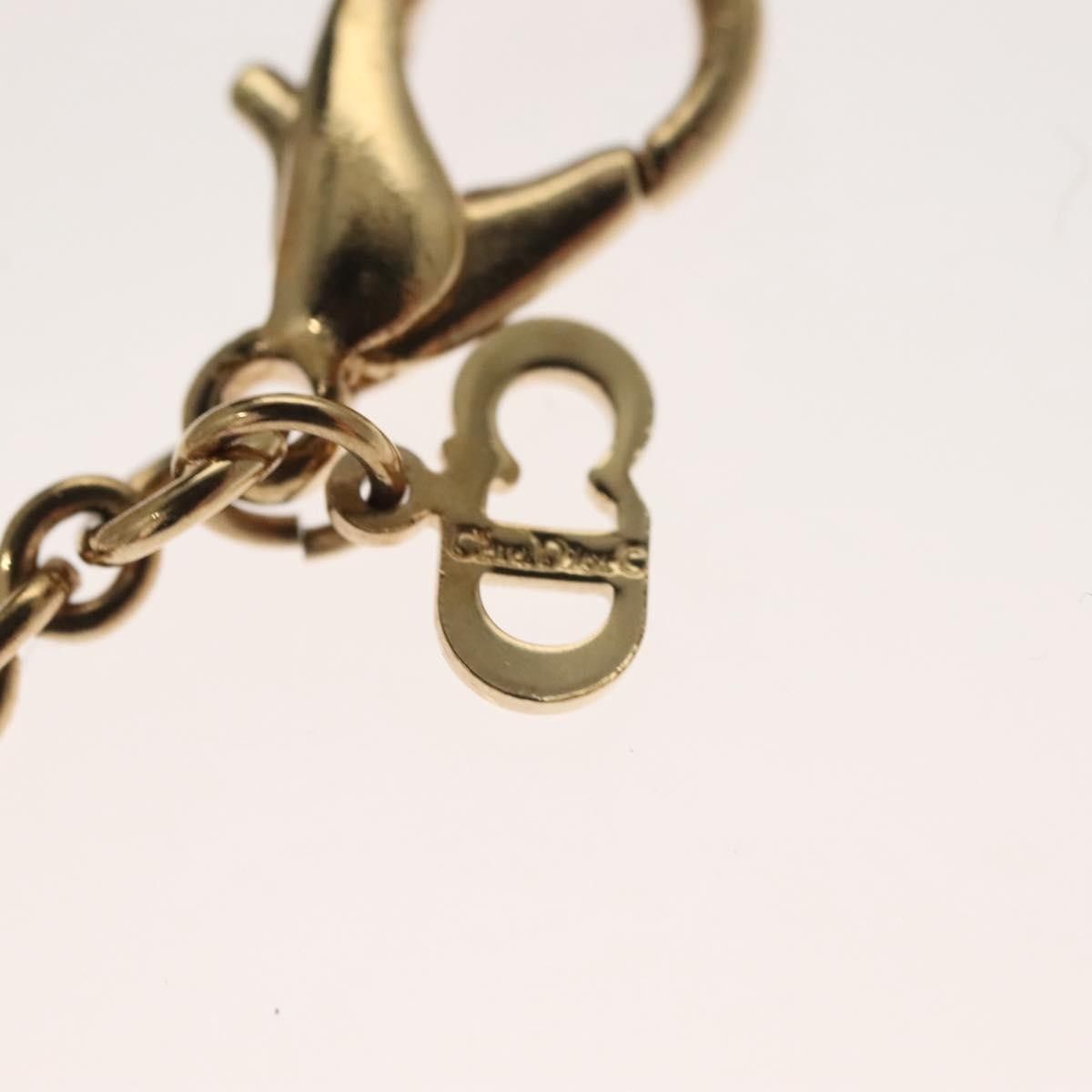 Dior Christian Dior Logo Necklace Crystal Embellished Metal Size ONE SIZE - 9 Thumbnail