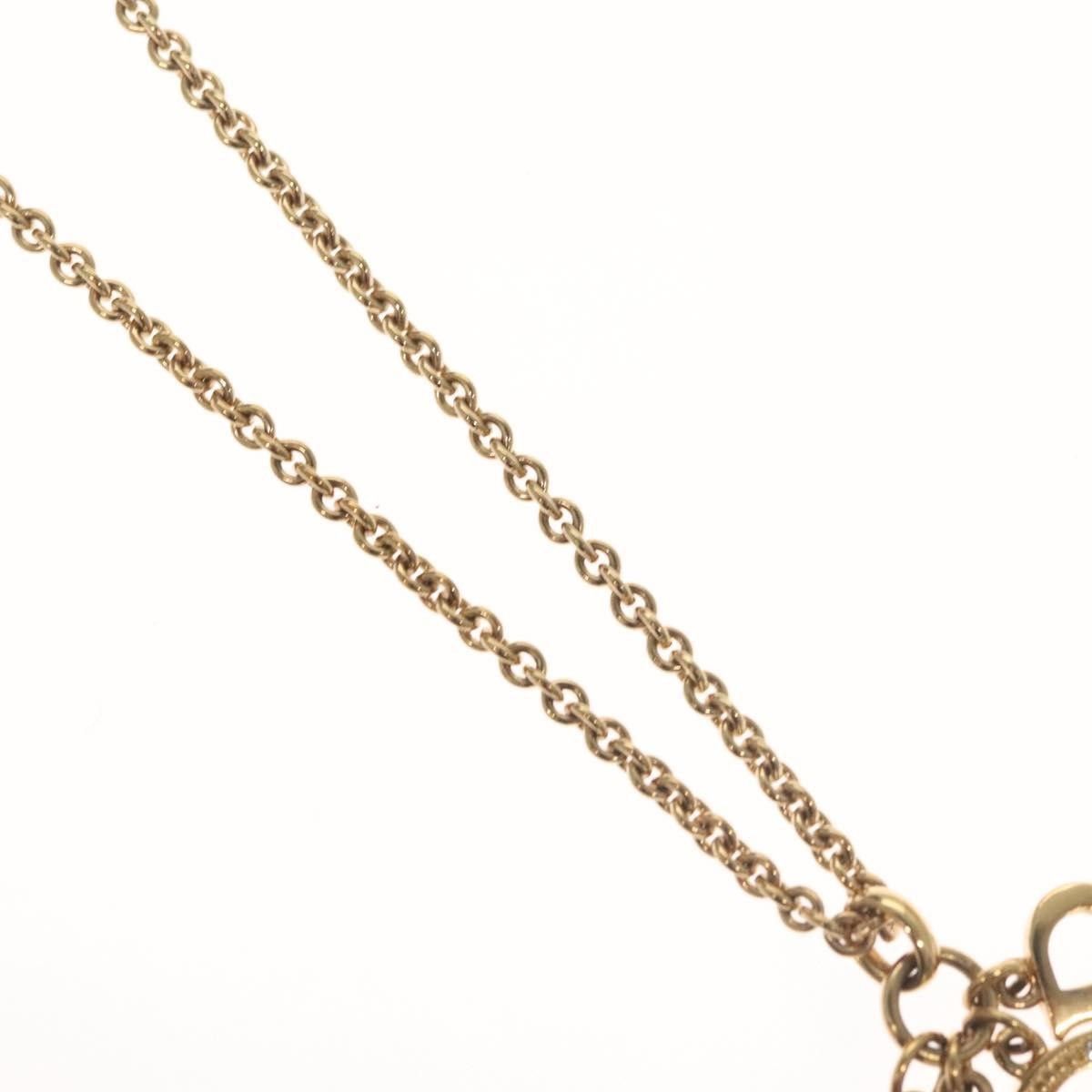 Dior Christian Dior Logo Necklace Crystal Embellished Metal Size ONE SIZE - 5 Thumbnail