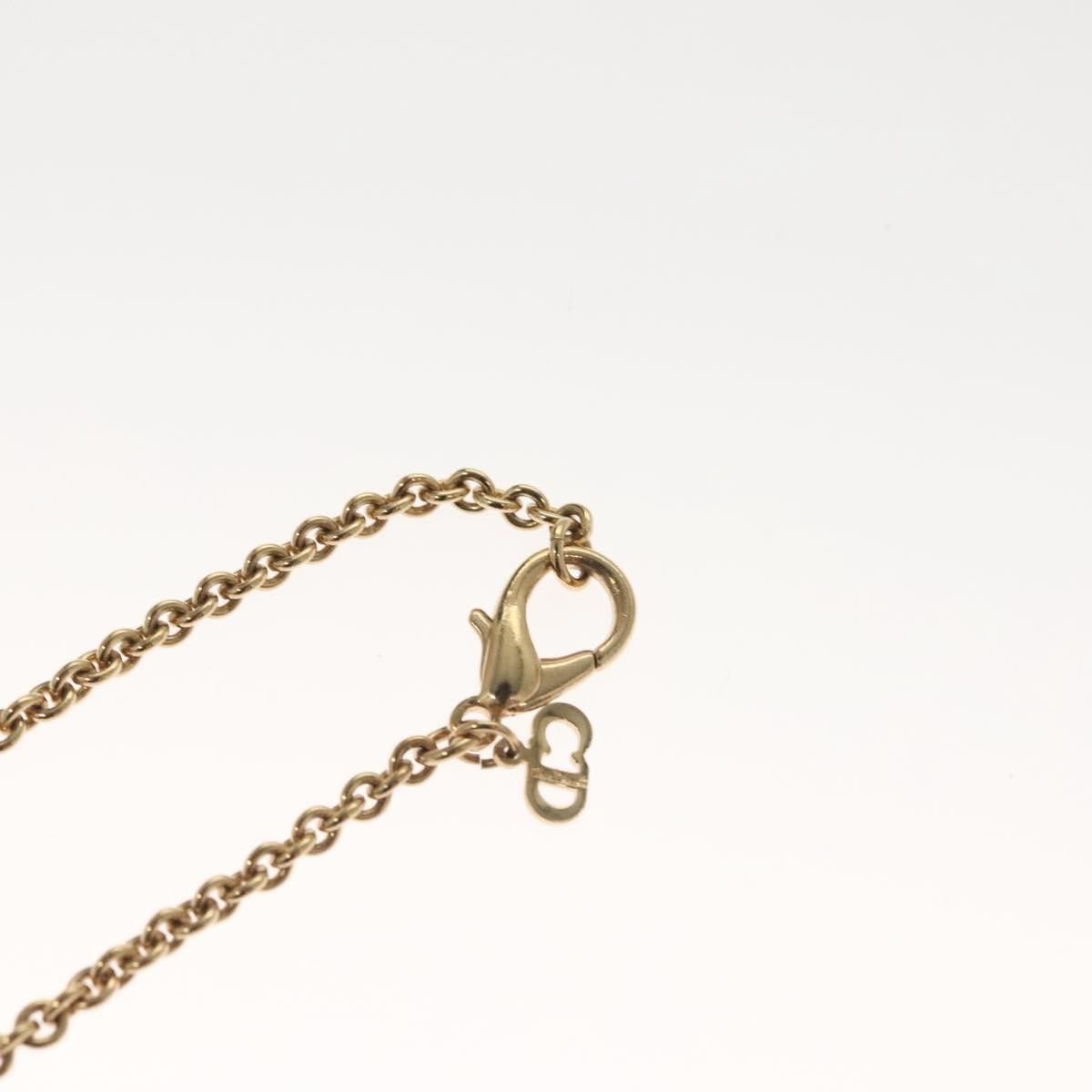 Dior Christian Dior Logo Necklace Crystal Embellished Metal Size ONE SIZE - 15 Thumbnail
