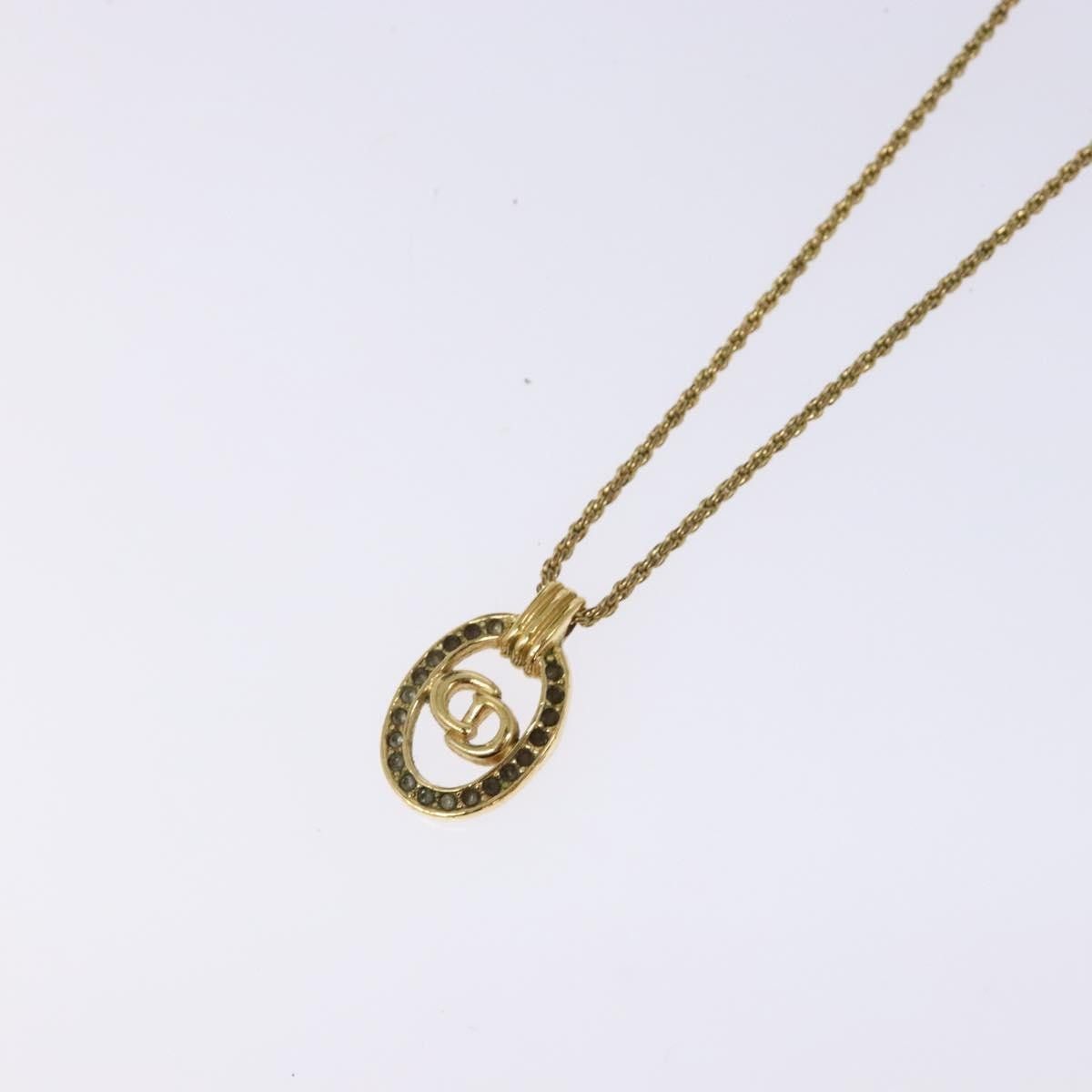 Dior Christian Dior CD Round Pendant Metal and Crystals Size ONE SIZE - 9 Thumbnail