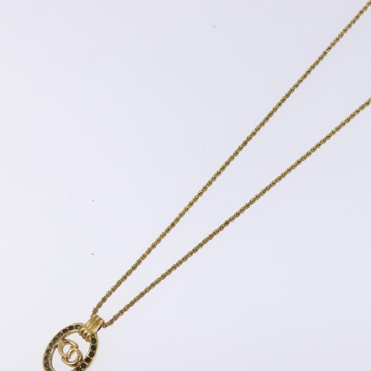 Dior Christian Dior CD Round Pendant Metal and Crystals Size ONE SIZE - 10 Thumbnail
