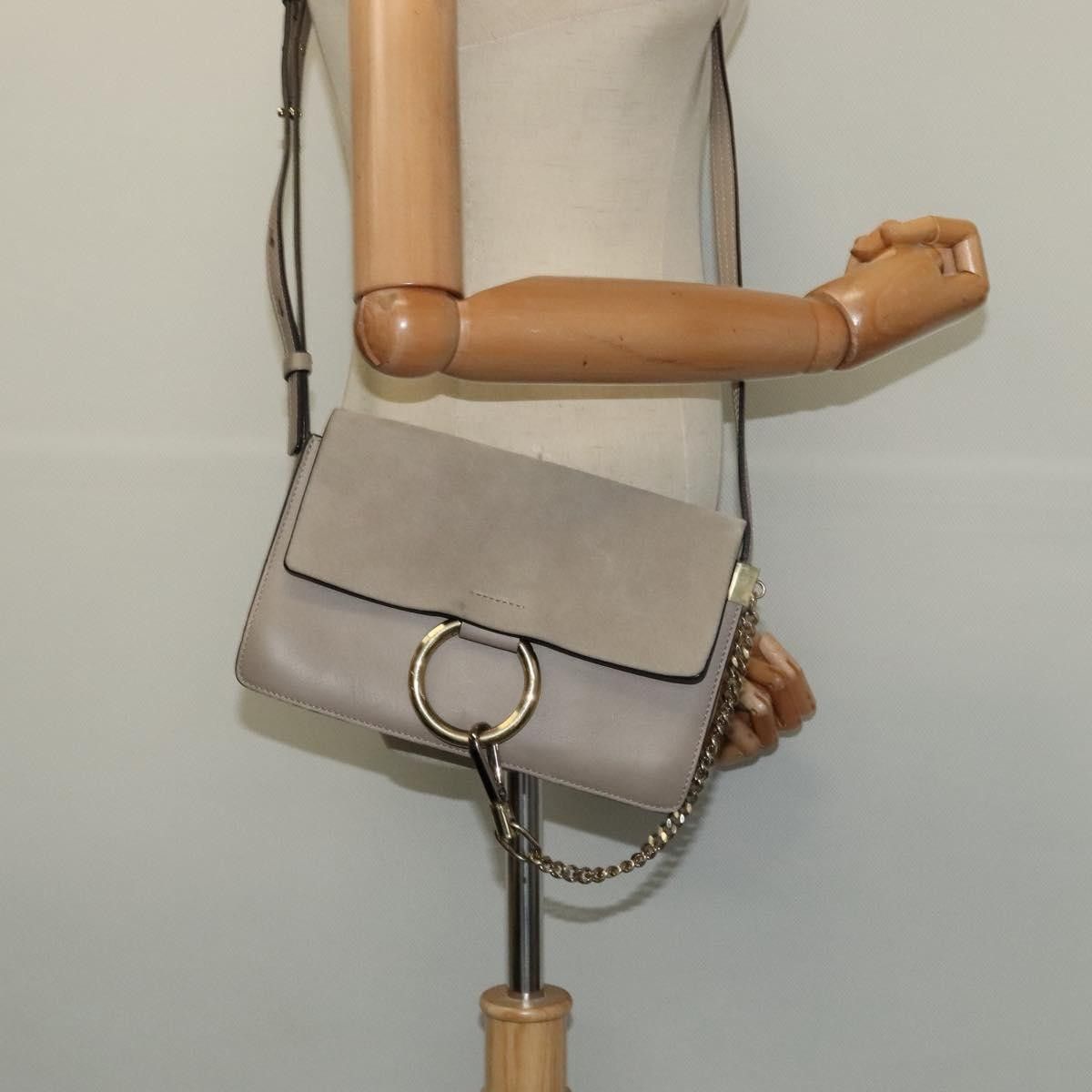Chloe Chloe Faye Shoulder Bag Leather and Suede Size ONE SIZE - 13 Thumbnail