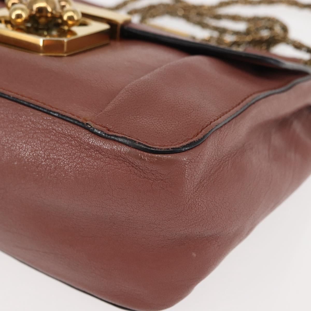 Chloe Chloe Elsie Chain Shoulder Bag Leather Size ONE SIZE - 12 Thumbnail