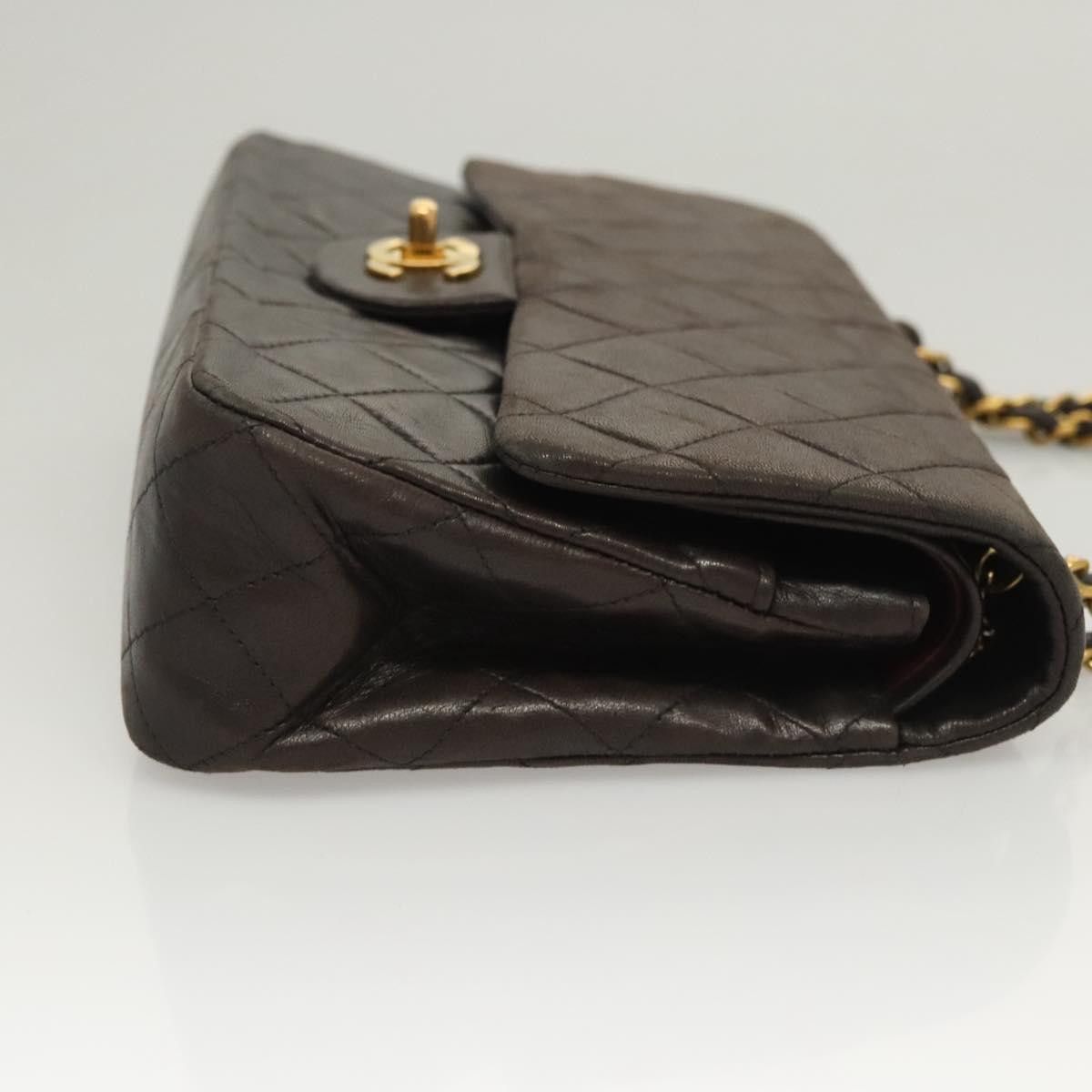 Chanel Chanel Vintage Classic Double Flap Bag Quilted Lambskin Size ONE SIZE - 4 Thumbnail