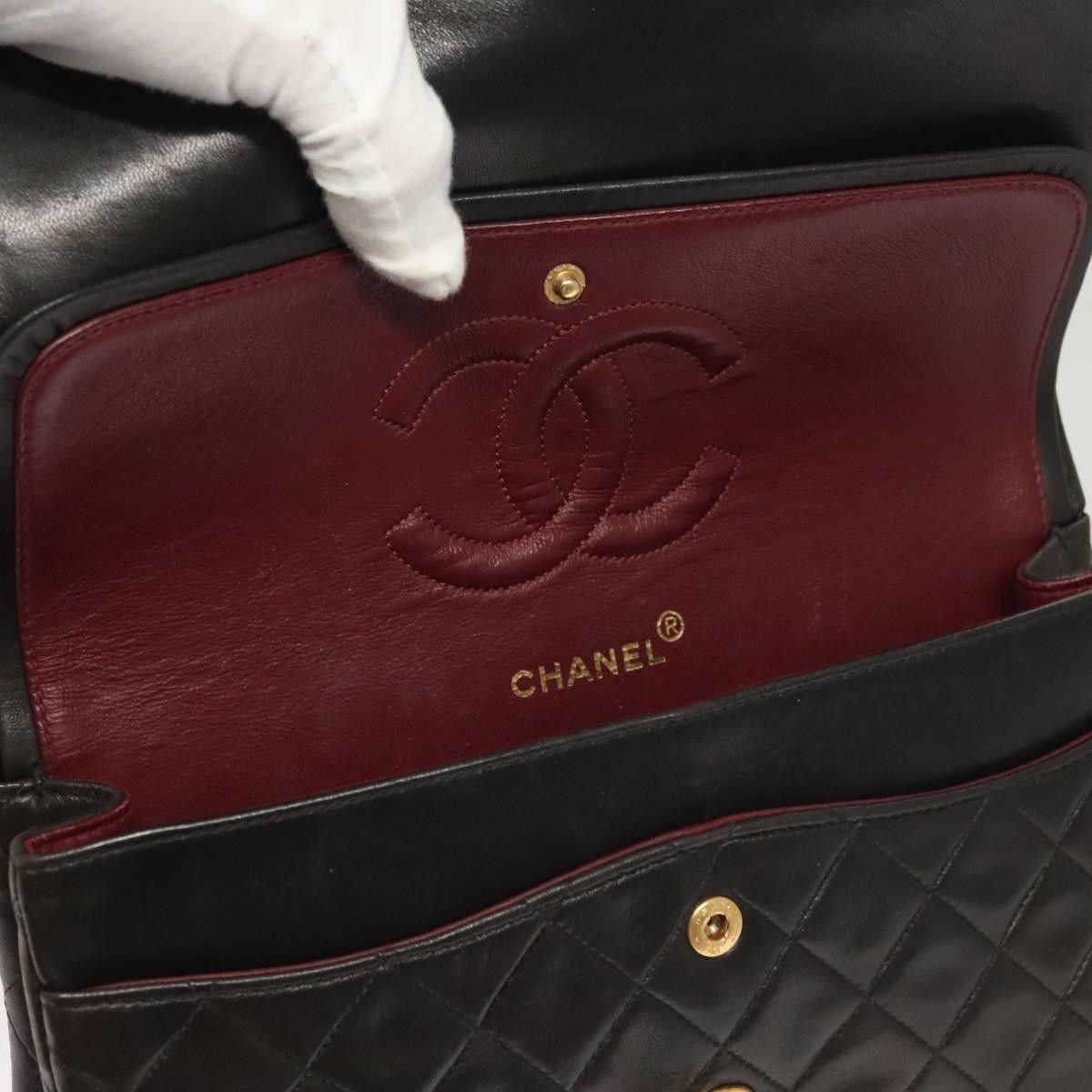 Chanel Chanel Vintage Classic Double Flap Bag Quilted Lambskin Size ONE SIZE - 18 Thumbnail