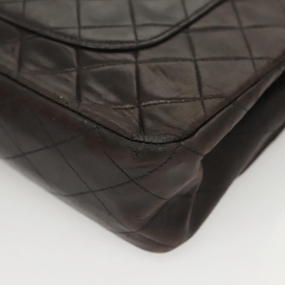 Chanel Chanel Vintage Classic Double Flap Bag Quilted Lambskin Size ONE SIZE - 13 Thumbnail