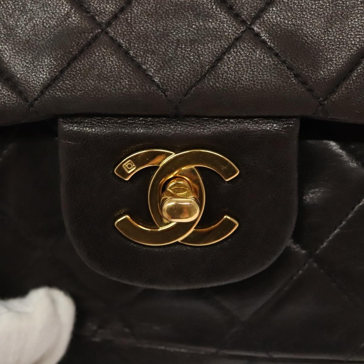 Chanel Chanel Vintage Classic Double Flap Bag Quilted Lambskin Size ONE SIZE - 14 Thumbnail