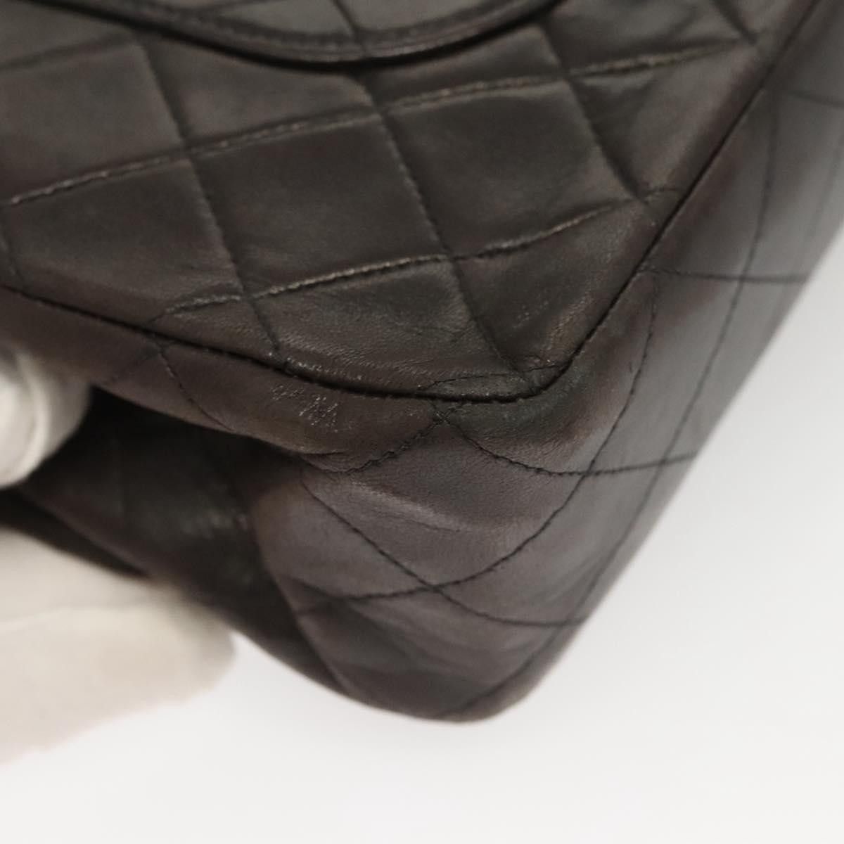 Chanel Chanel Vintage Classic Double Flap Bag Quilted Lambskin Size ONE SIZE - 12 Thumbnail