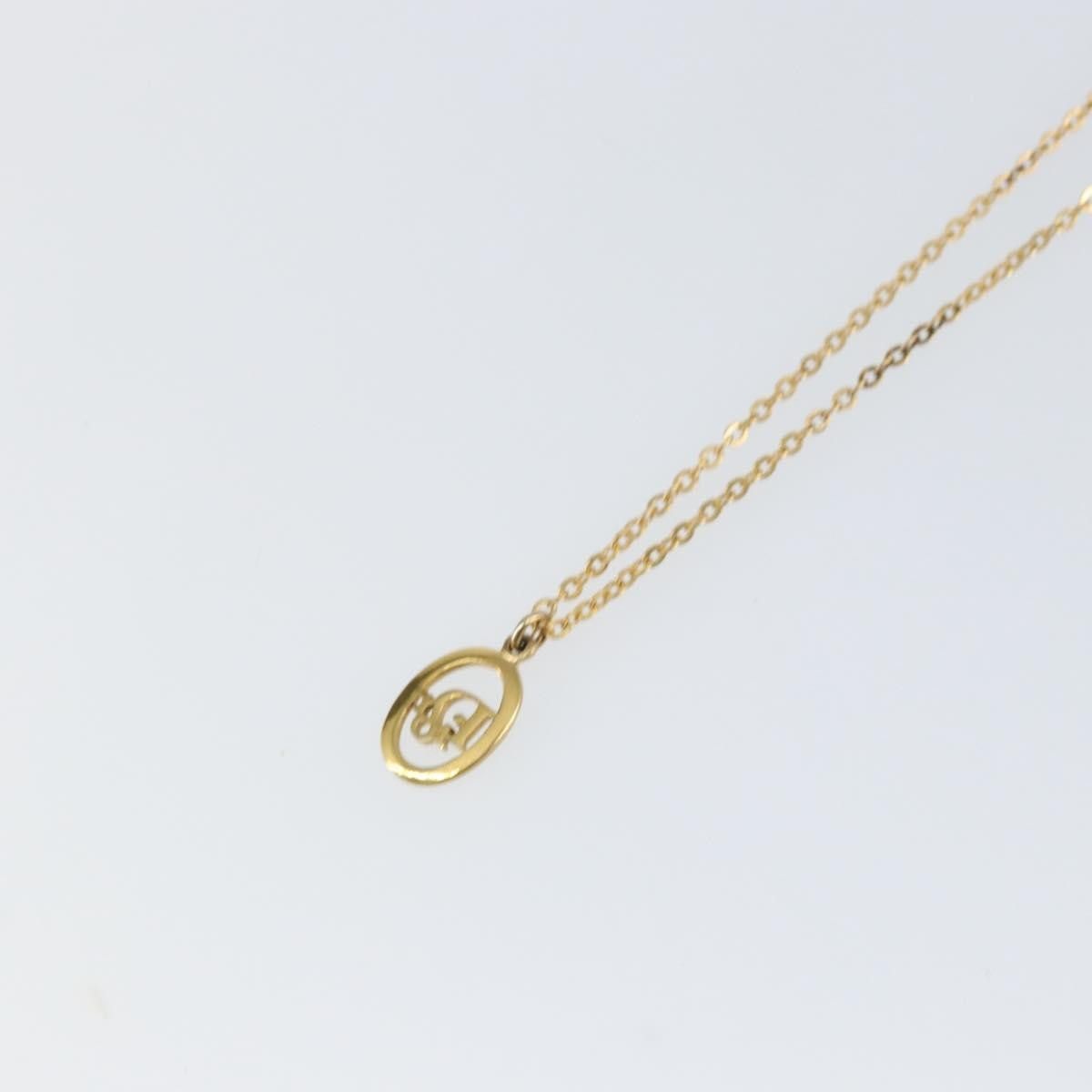 Dior Christian Dior Round Logo Pendant Necklace Metal Size ONE SIZE - 3 Thumbnail