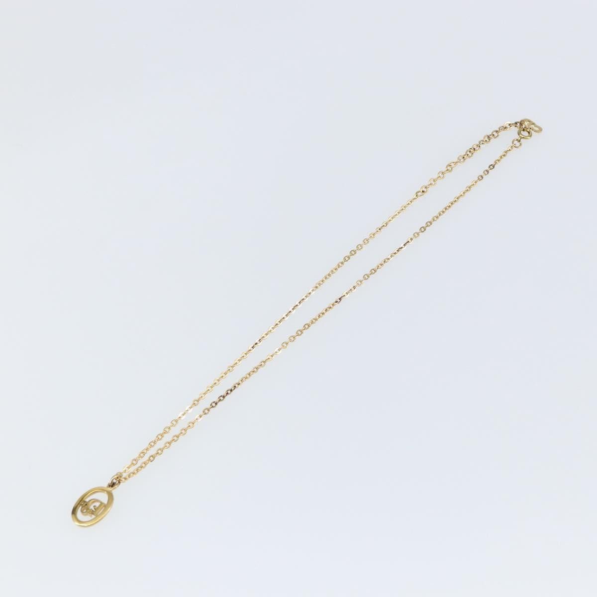 Dior Christian Dior Round Logo Pendant Necklace Metal Size ONE SIZE - 9 Thumbnail
