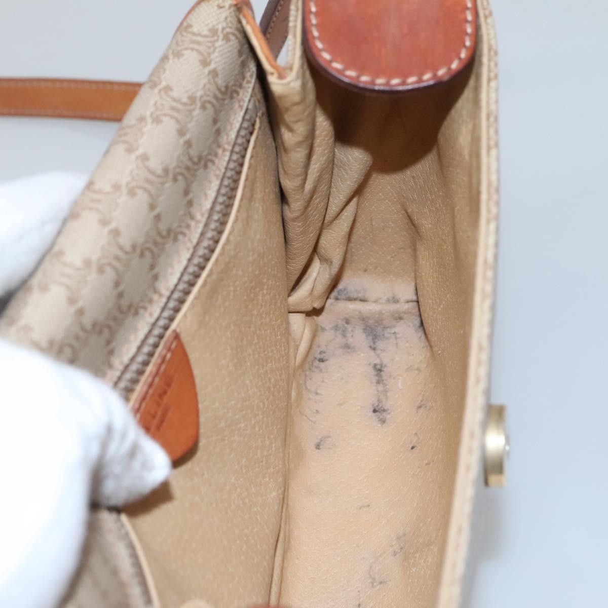 Celine Celine Vintage Macadam Shoulder Bag Canvas and Leather Size ONE SIZE - 18 Thumbnail