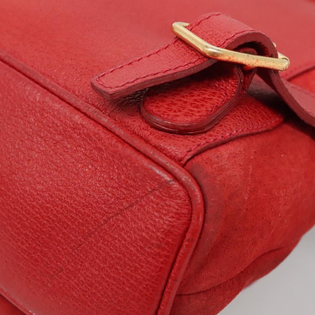 Gucci Gucci Vintage Bamboo Backpack Suede Size ONE SIZE - 11 Thumbnail