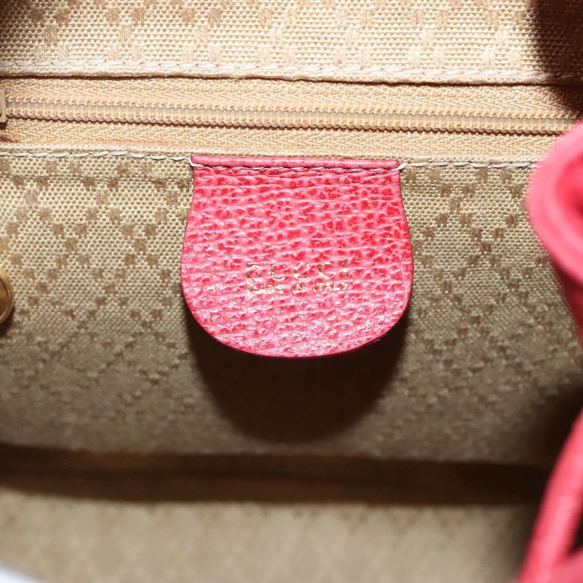 Gucci Gucci Vintage Bamboo Backpack Suede Size ONE SIZE - 6 Thumbnail